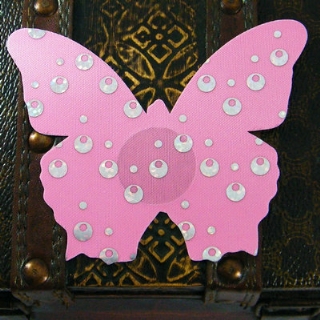 Pink Butterfly Sequin Nipple Covers