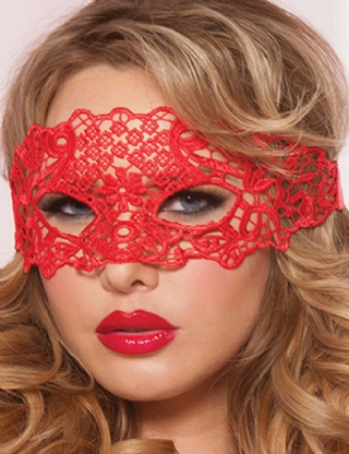 Enchanting Red Lace Eye Mask