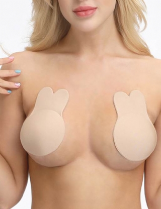 Strapless Women Rabbit Ear Breast Lift Up Invisible Self Adhesive Nipple Covers