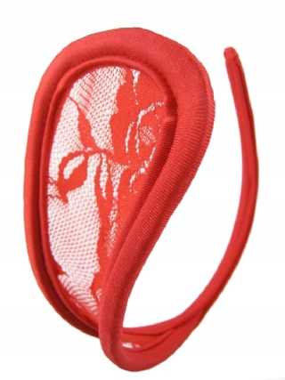 Red C String Underwear for Women