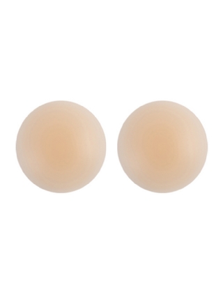 Skin Color Round No Glue Self Adhesive Silicone Nipple Pasties